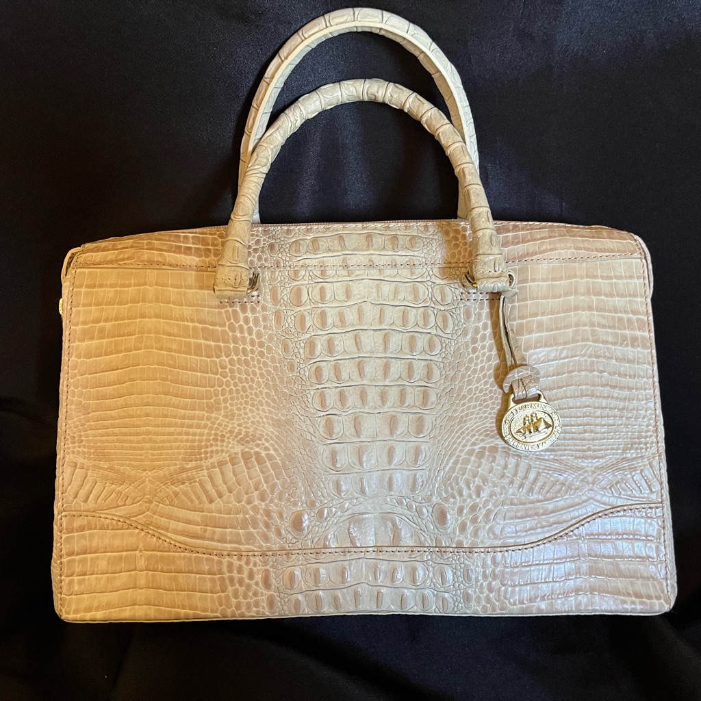 Brahmin Satchel Style Bag. Vintage Uec. Creamy Color